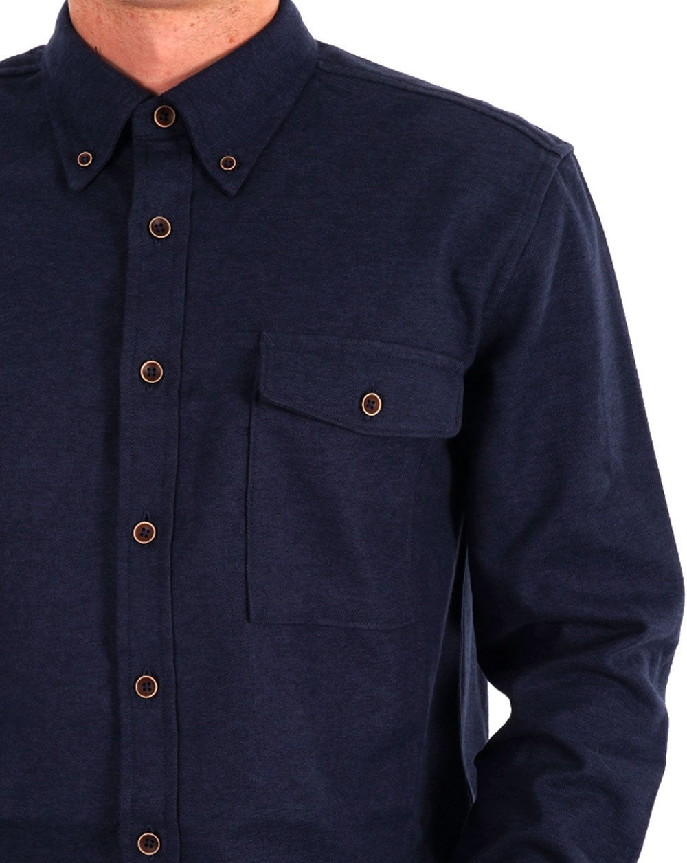 Ben Sherman Cotton Overshirt Navy