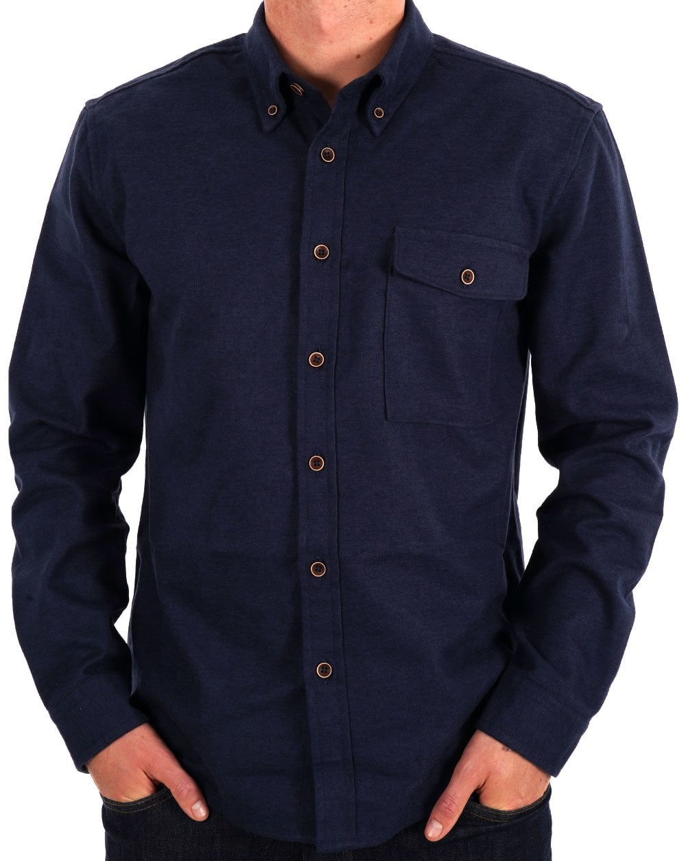 Ben Sherman Cotton Overshirt Navy