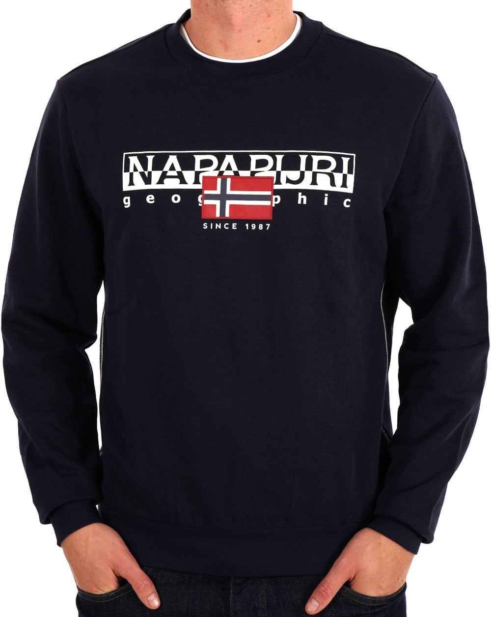 Napapijri Aylmer Winter Crew Sweat Navy Blue