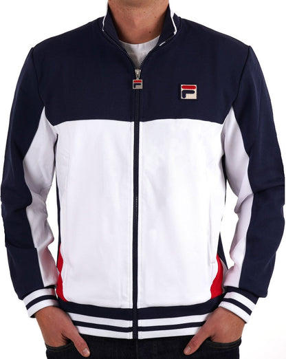 Fila Vintage Tiebreak Track Top White / Navy / Red
