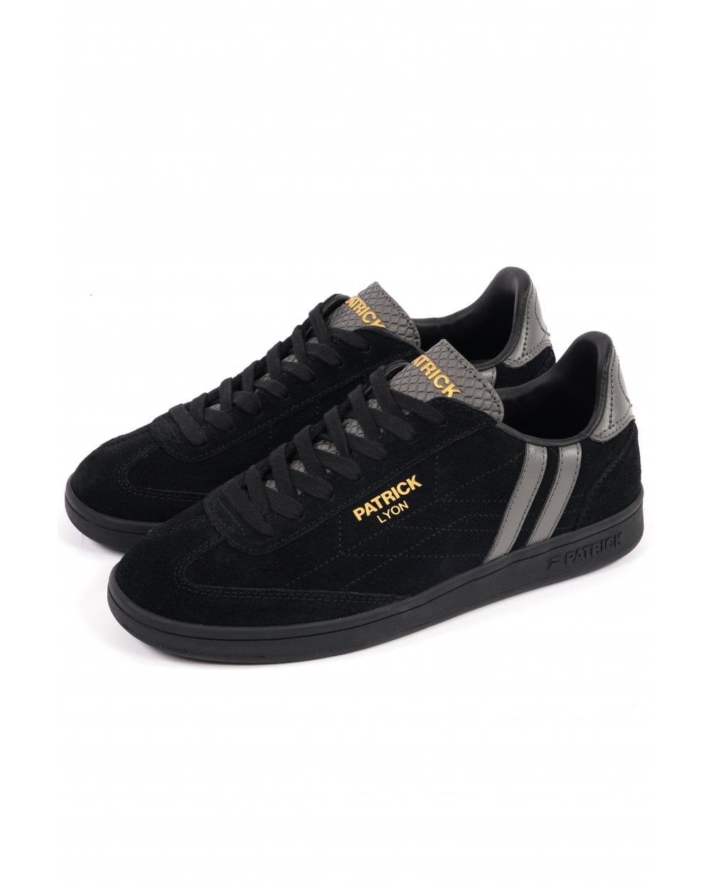 Patrick Lyon Trainers Black/Charcoal Grey