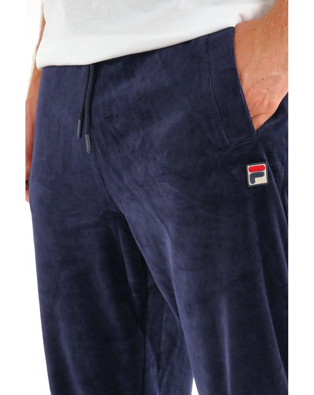 Fila Vintage Premium Velour Track Pants Navy