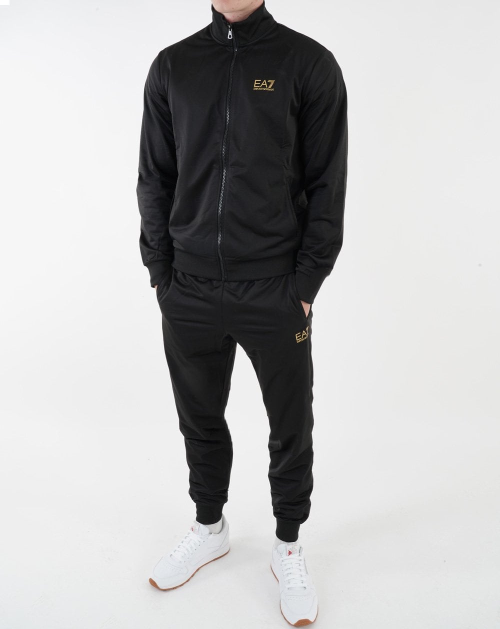 Ea7 Full Tracksuit Black/Gold