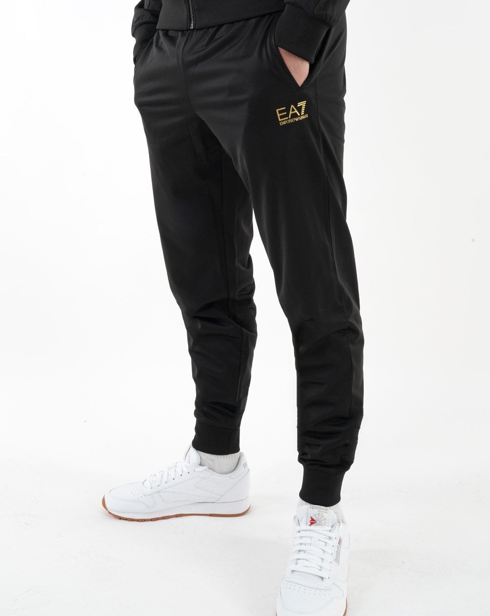 Ea7 Full Tracksuit Black/Gold