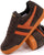 Gola Harrier Suede Trainer Dark Brown / Moody Orange