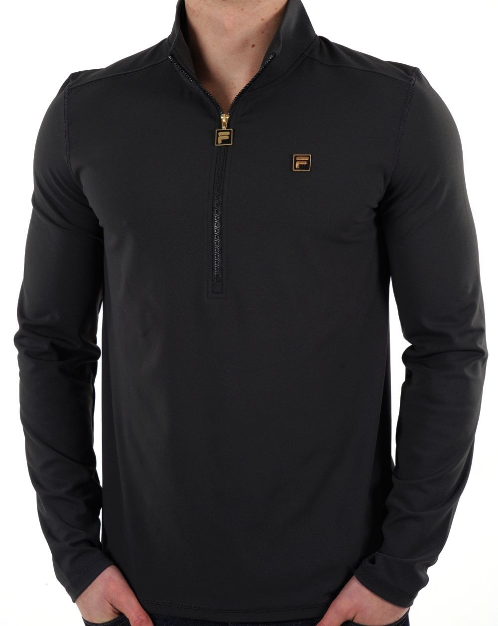 Fila Gold Half Zip Top Black
