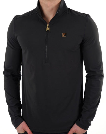 Fila Gold Half Zip Top Black