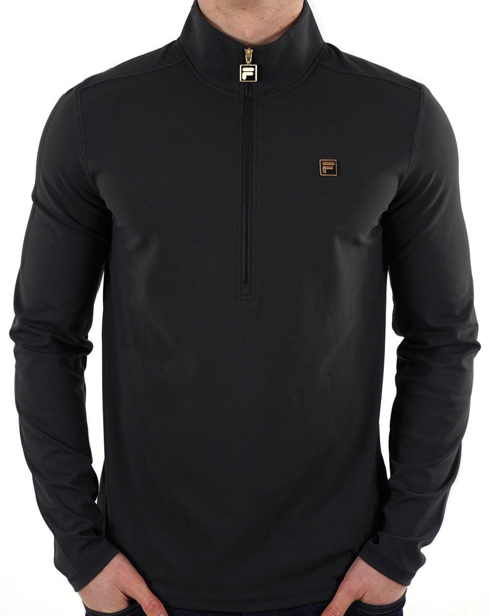 Fila Gold Half Zip Top Black
