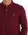 Benetton Long Sleeve Polo Burgundy