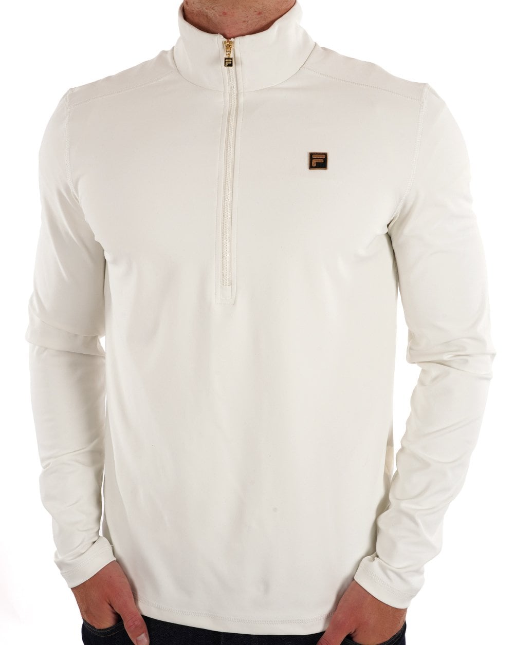 Fila Gold Half Zip Top Off White