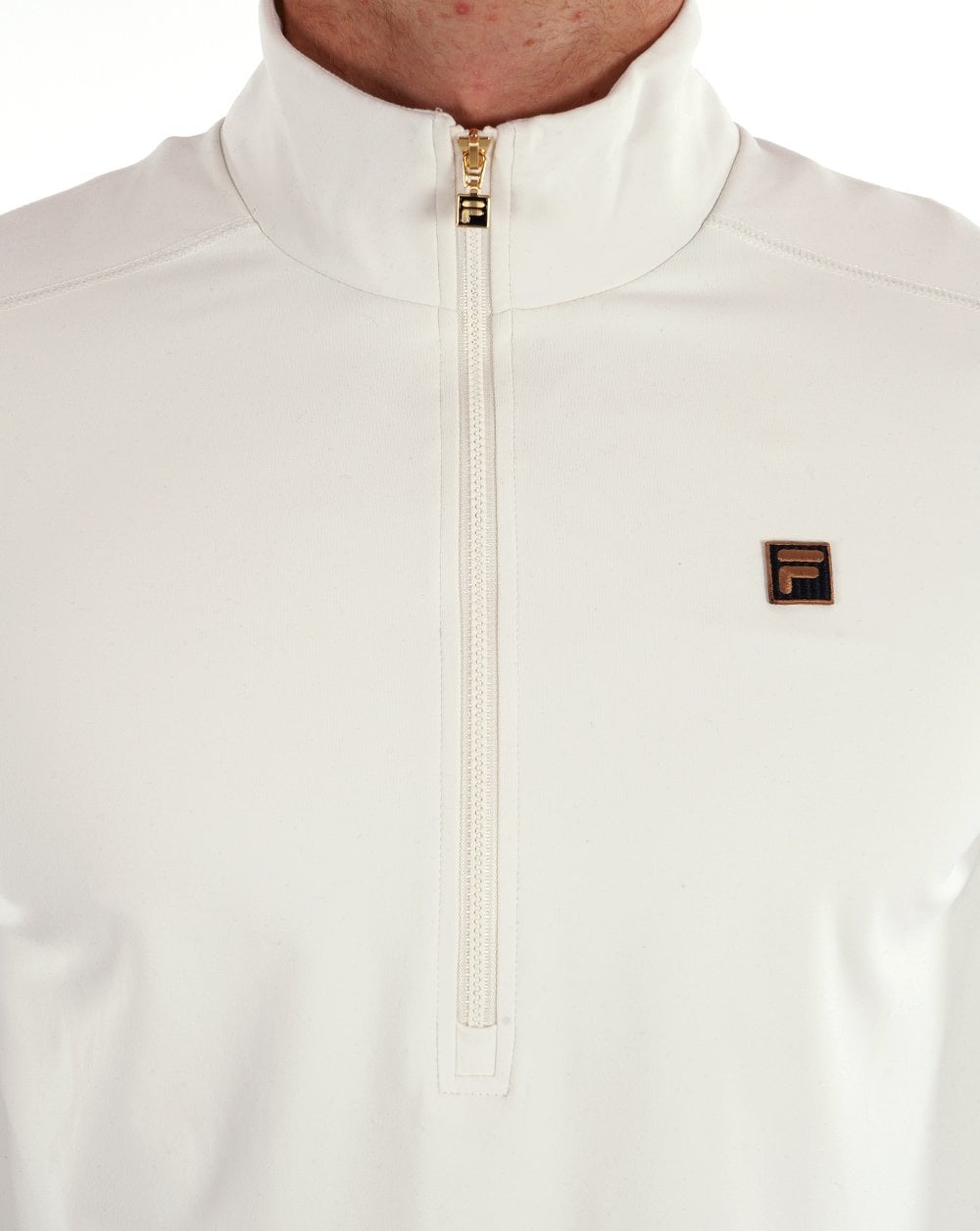 Fila Gold Half Zip Top Off White