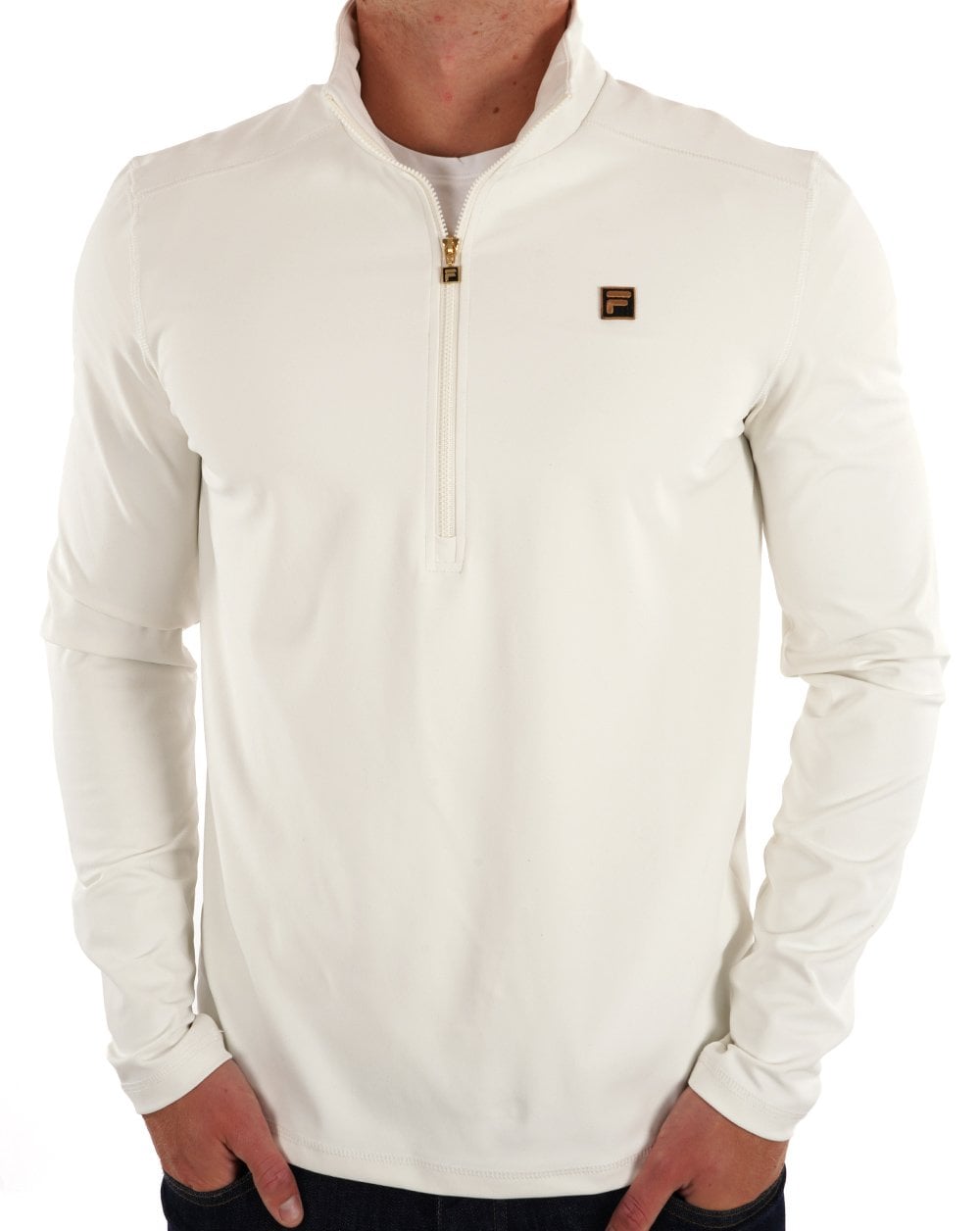 Fila Gold Half Zip Top Off White