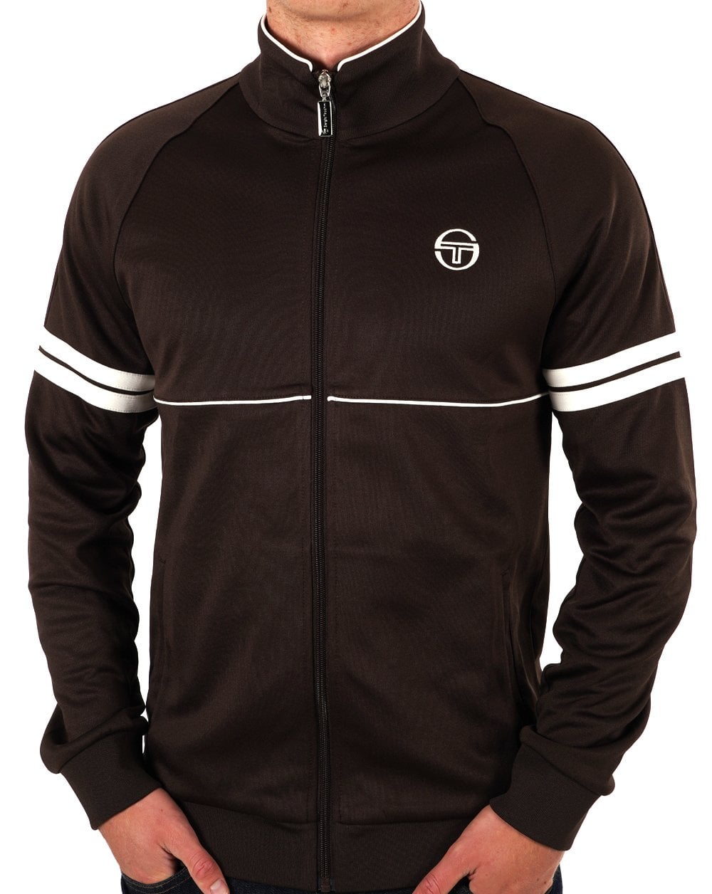 Sergio Tacchini Star Track Top Dark Coffee/Gardenia