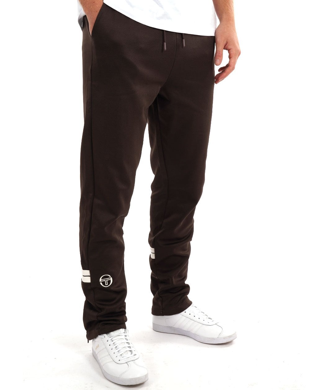 Sergio Tacchini Zip Bottoms Track Pants Dark Coffee