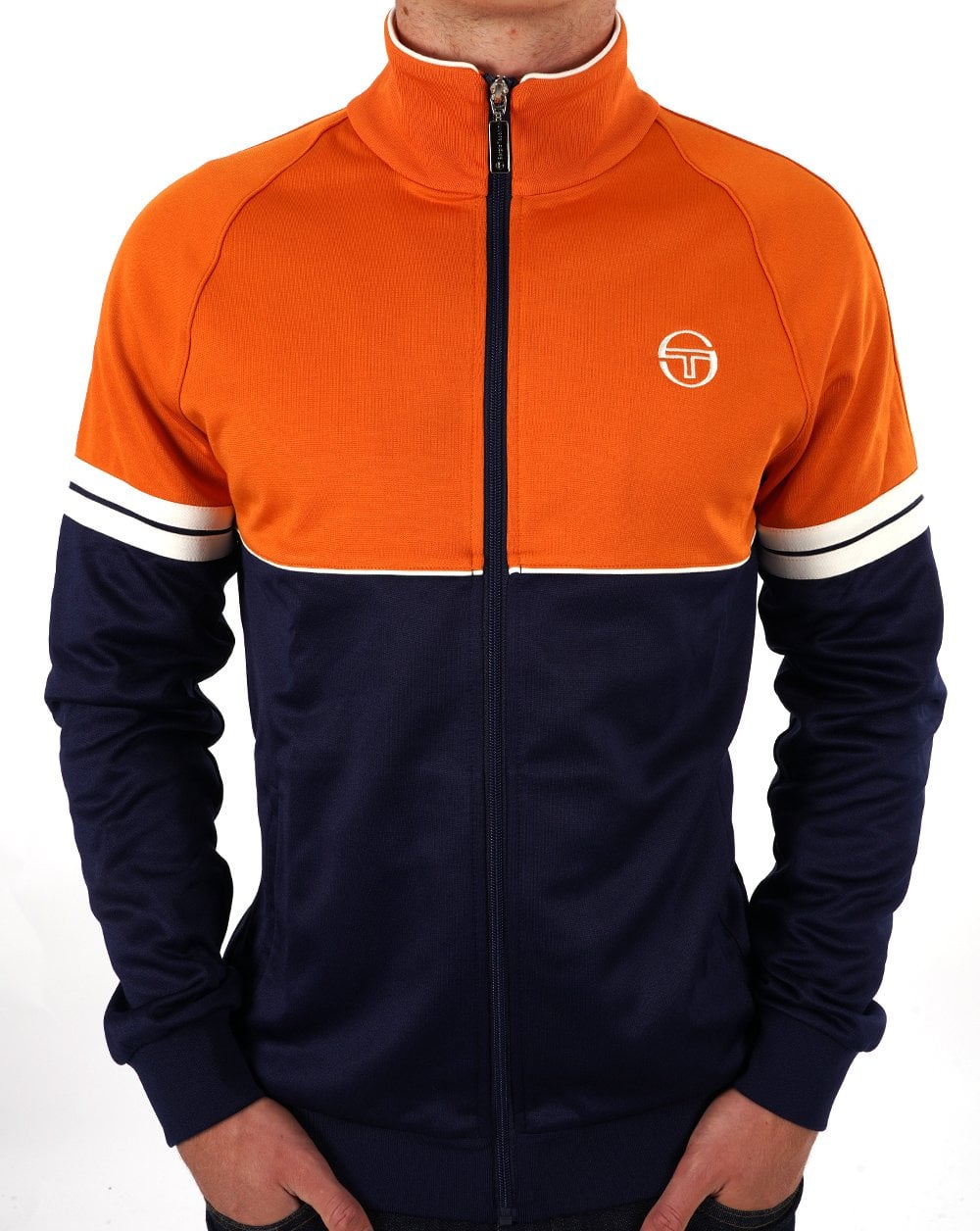 Sergio Tacchini Orion Track Top Orange / Navy