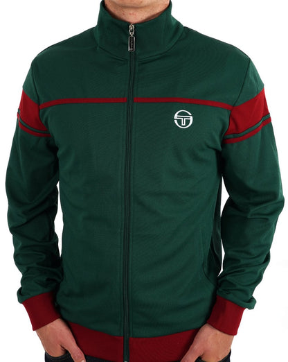 Sergio Tacchini New Masters Track Top Deep Green / Red