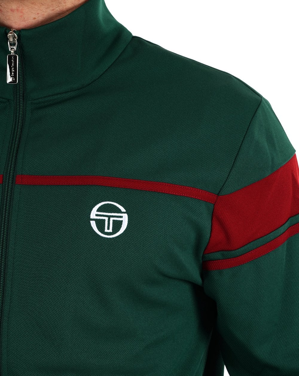 Sergio Tacchini New Masters Track Top Deep Green / Red