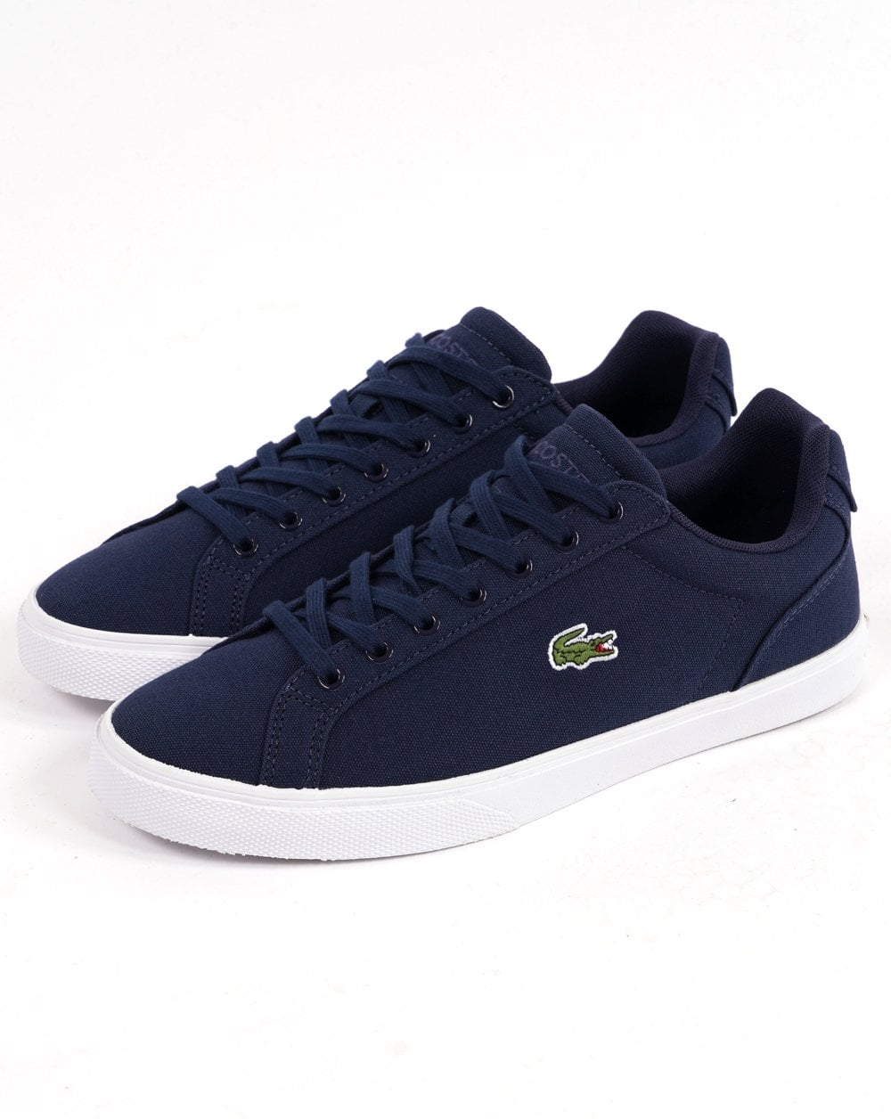 Lacoste Lerond Canvas Trainer Navy