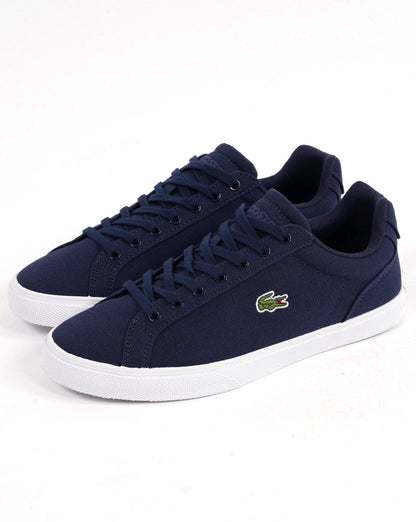 Lacoste Lerond Canvas Trainer Navy