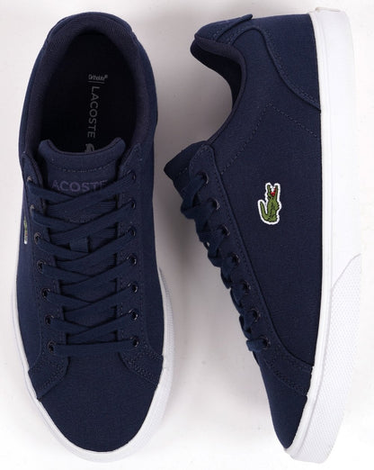 Lacoste Lerond Canvas Trainer Navy