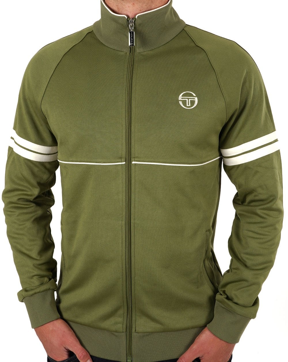 Sergio Tacchini Star Track Top Olive Gardenia
