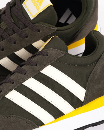 Adidas Run 60s Trainers Shadow Olive / Off White