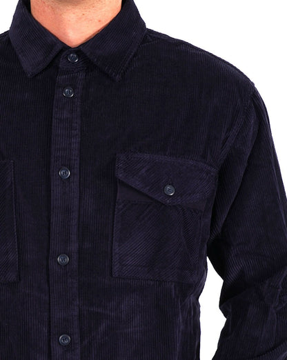 Benetton Ribbed Cord Overshirt Navy