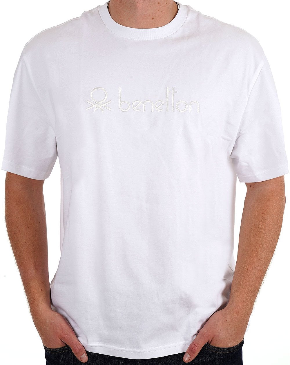 Benetton Tonal Logo T-shirt White