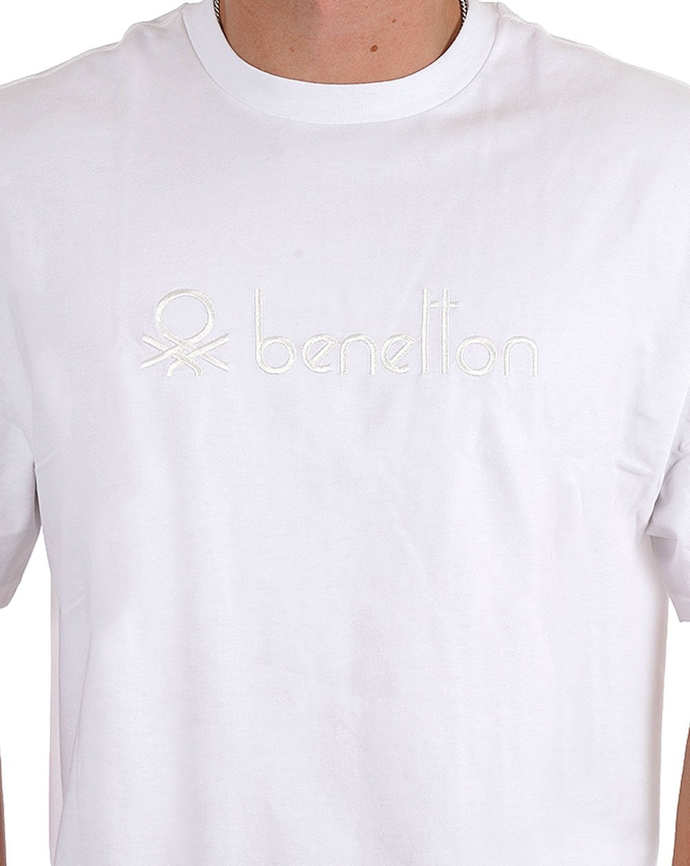 Benetton Tonal Logo T-shirt White