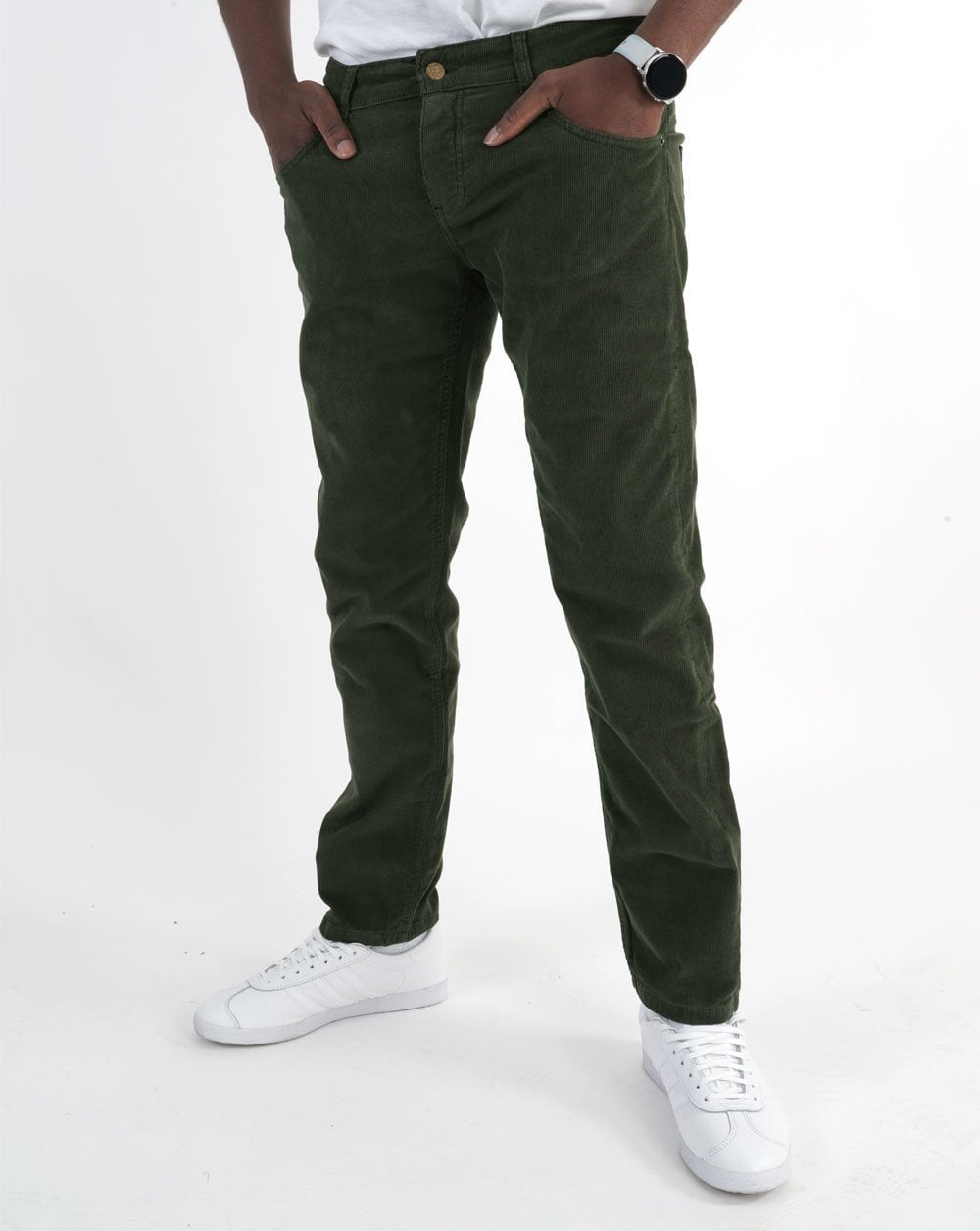 Lois Sierra Needle Cords Olive Green