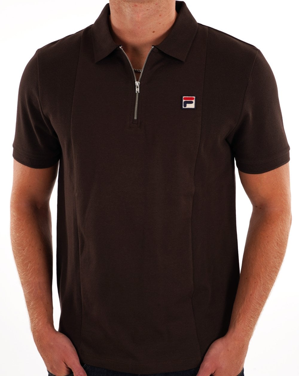 Fila Vintage Anton Polo Shirt Coffee Bean