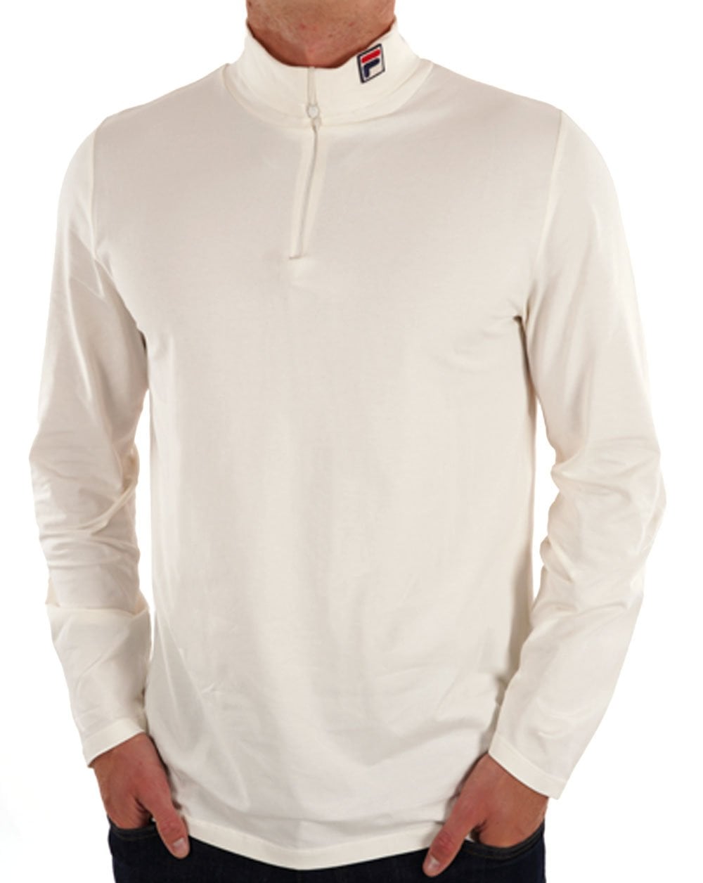 Fila Vintage Neil Zip Roll Neck Gardenia