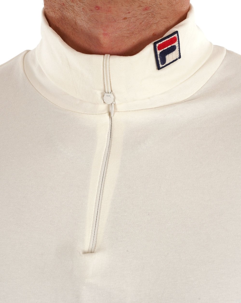 Fila Vintage Neil Zip Roll Neck Gardenia