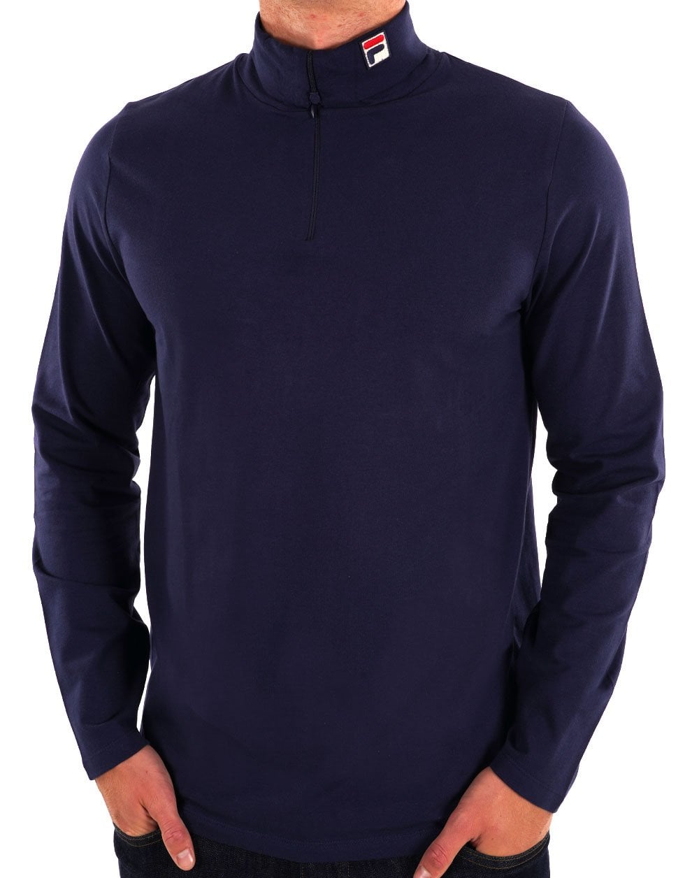 Fila Vintage Neil Zip Roll Neck Navy