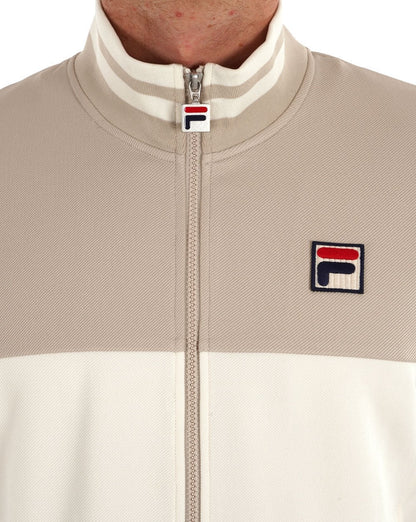 Fila Vintage Tiebreaker Track Top Gardenia/Silver