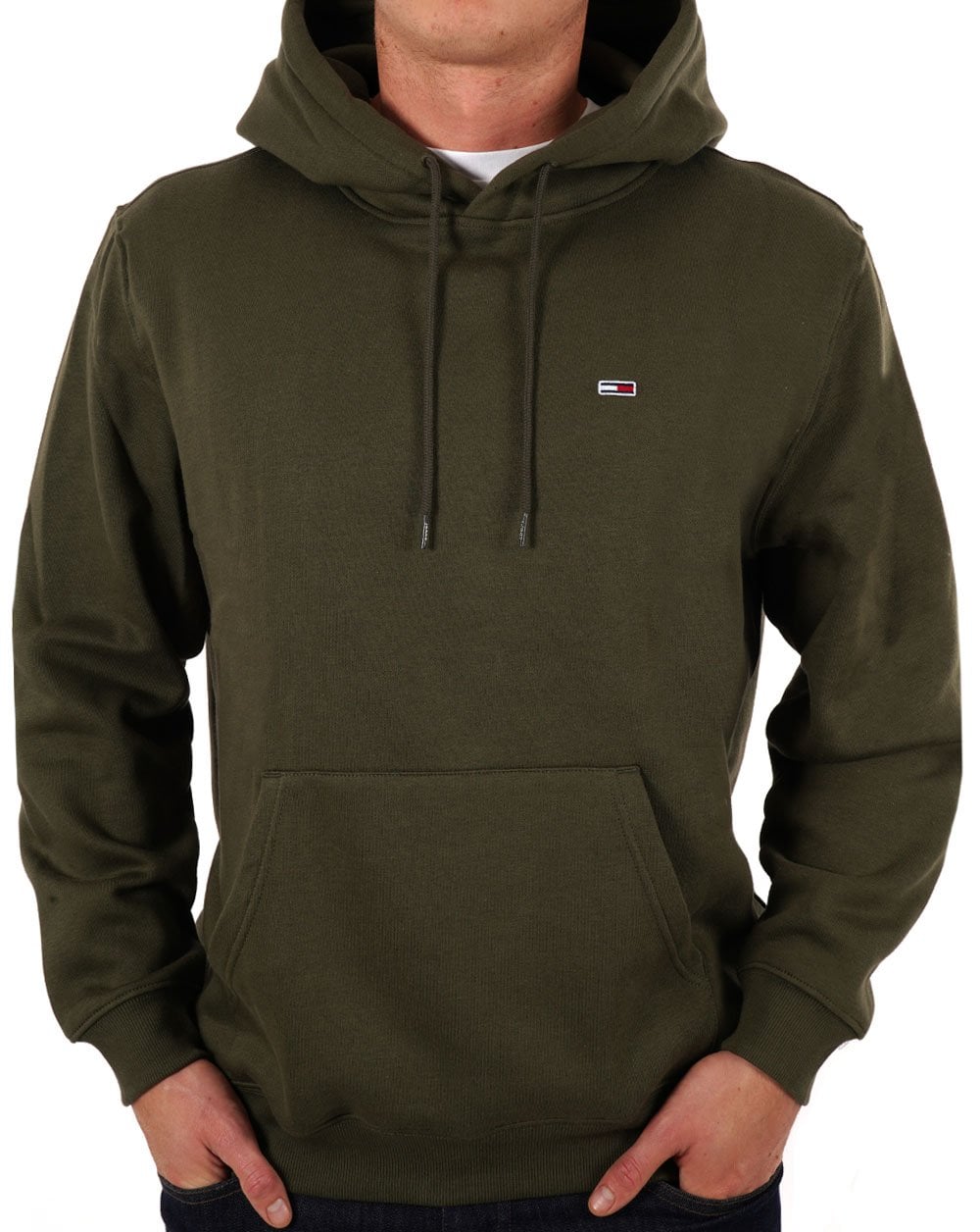 Tommy Jeans Flag Hoodie Green