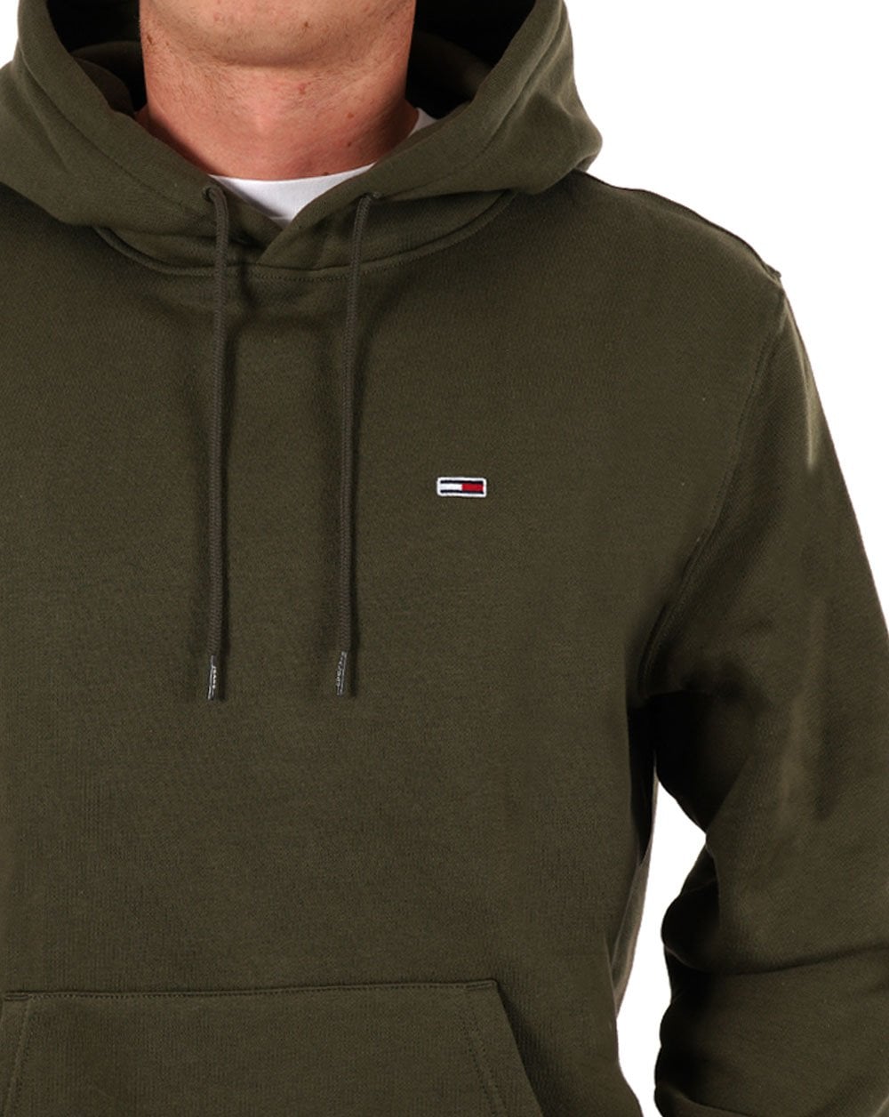 Tommy Jeans Flag Hoodie Green