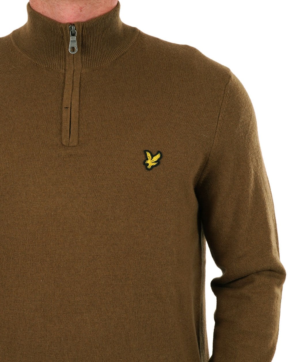 Lyle & Scott Merino Quarter Zip Jumper Wild Nettle