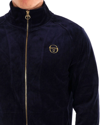 Sergio Tacchini Classic Velour Track Top Navy