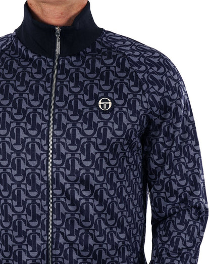 Sergio Tacchini Monogram Track Top Navy