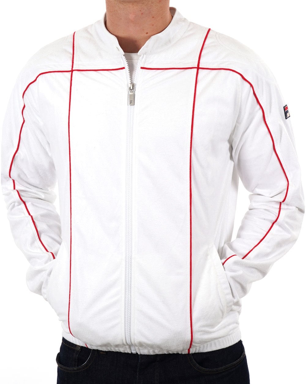 Fila Vintage Terrinda Track Top White Red