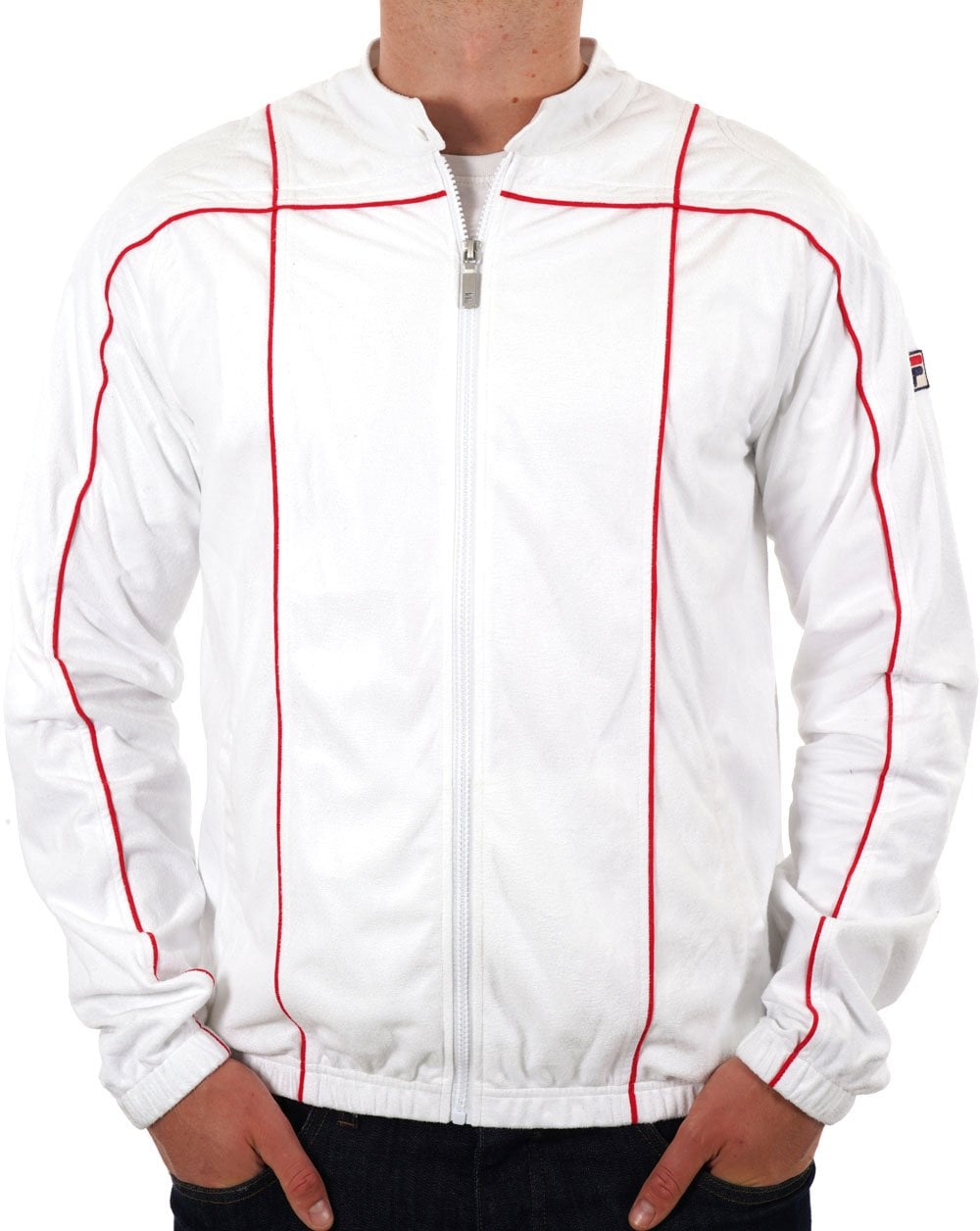 Fila Vintage Terrinda Track Top White Red