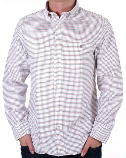 Gant Tattersall Oxford Shirt Iron Red