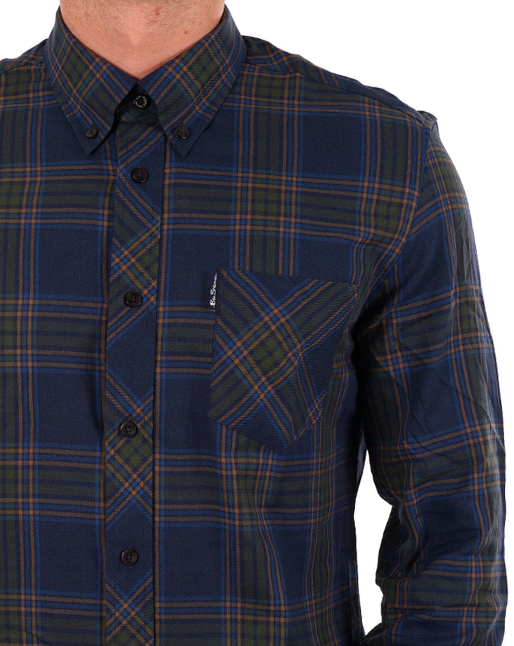 Ben Sherman Grid Check Shirt Navy