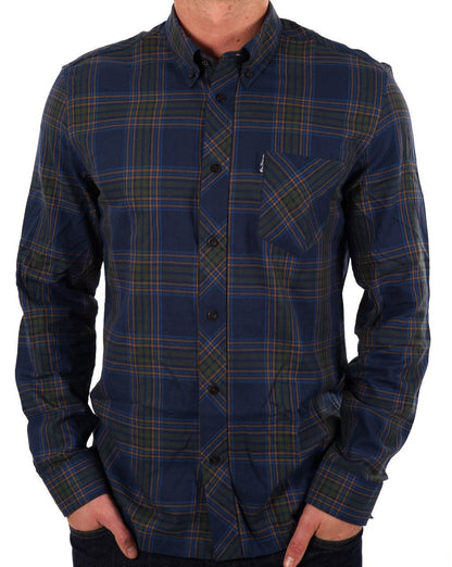 Ben Sherman Grid Check Shirt Navy
