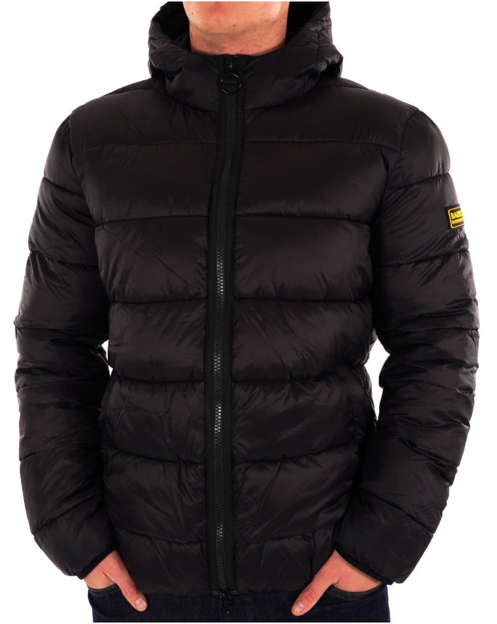 Barbour International Legacy Bobber Quilted Jacket Black