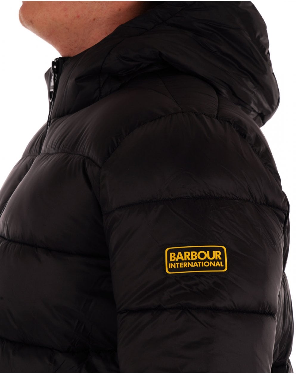 Barbour International Legacy Bobber Quilted Jacket Black