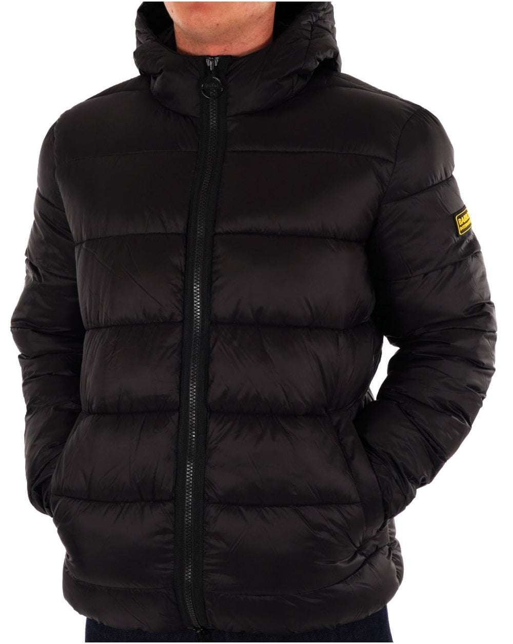 Barbour International Legacy Bobber Quilted Jacket Black
