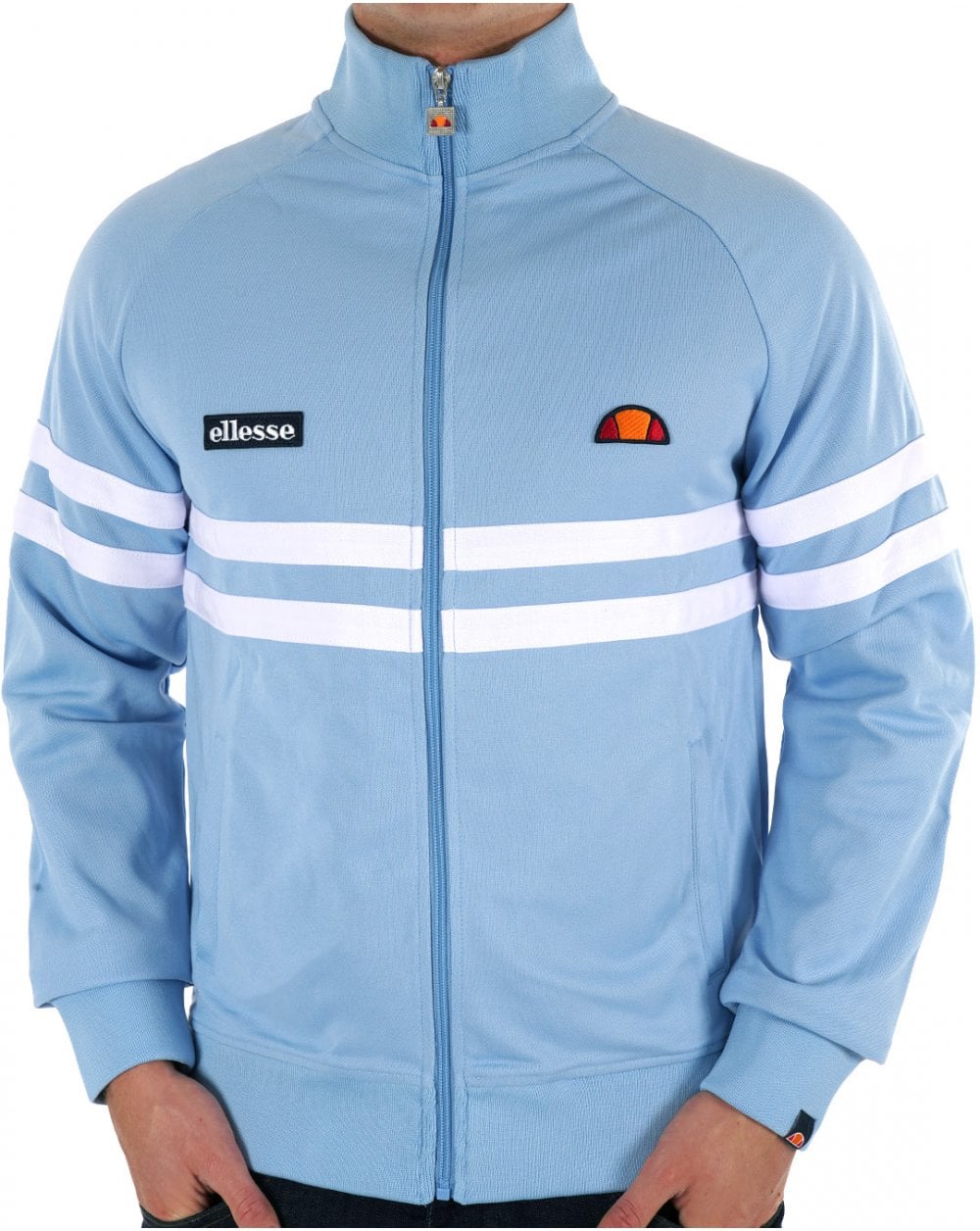 Ellesse Rimini Track Top Sky Blue/White
