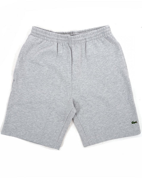 Lacoste Rear Pocket Fleece Shorts Grey Marl